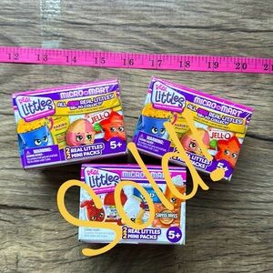 Real Littles Micro Mart Lot of 3 Blind boxes